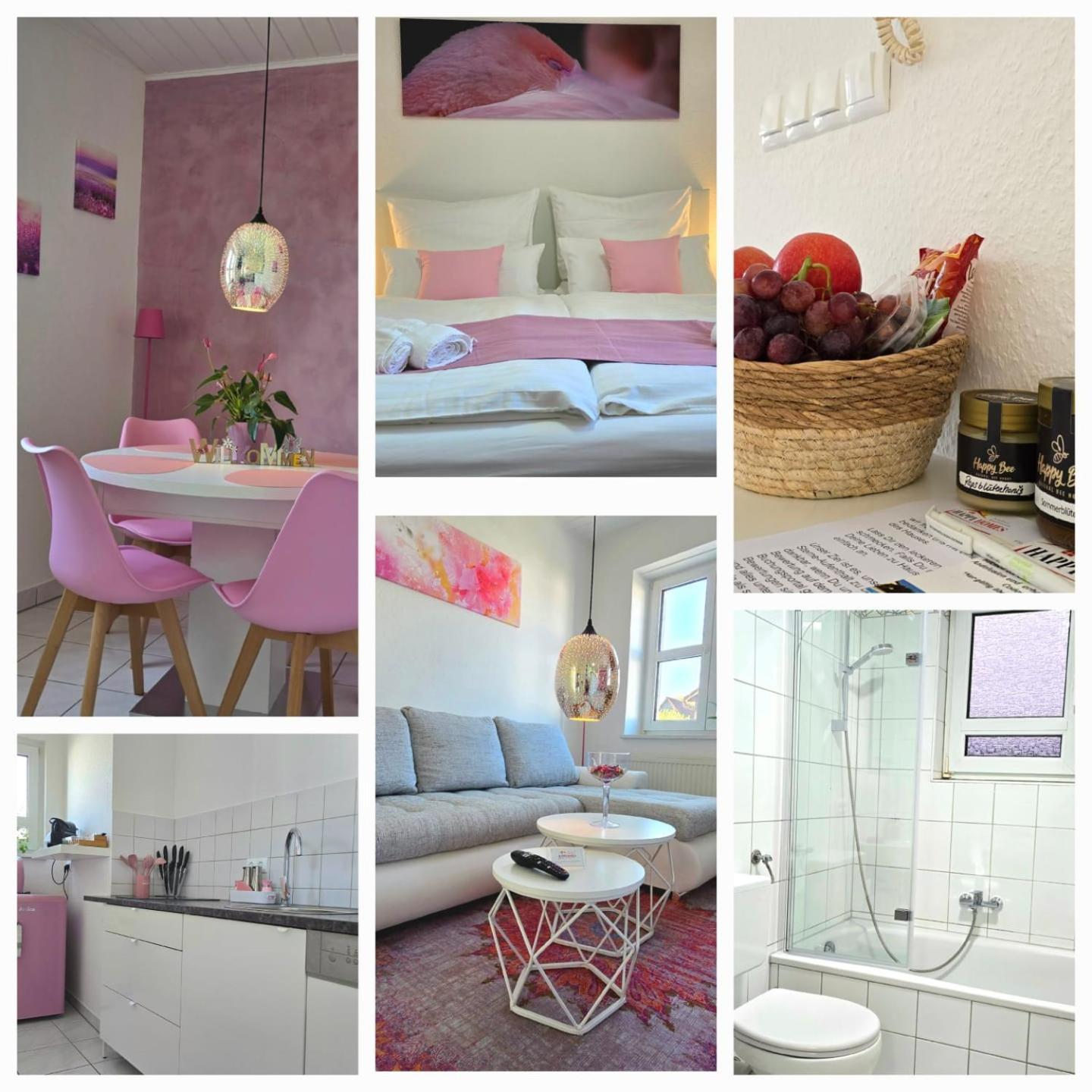 Happy Homes Pink - Up To 5 - Kueche - W-Lan - Netflix - Honig - Badewanne Nidda Exterior foto